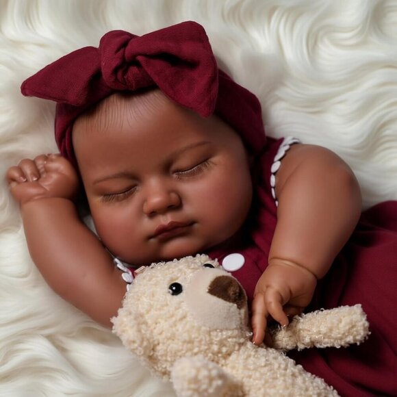 20 Inch Soft Body Realistic-Newborn Baby Real Life Dolls with Feeding Kit - Picture 1 of 9